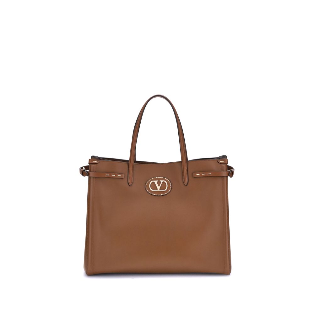 Valentino Garavani Schultertasche aus Kalbshaut Bos Taurus in Braun